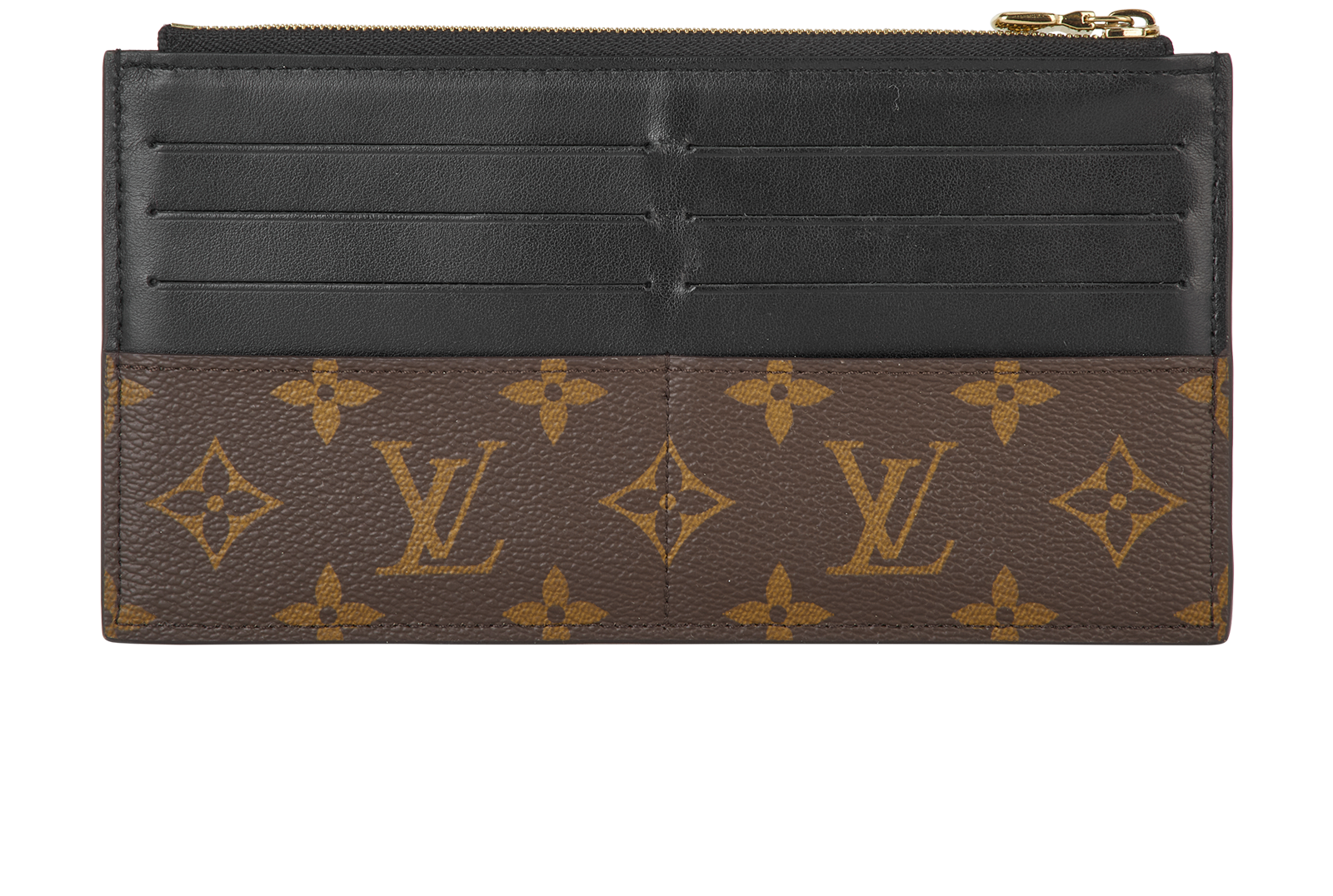 Louis Vuitton Slim Purse, &pound;295, Accessories, Black/Brown, Canvas/Leather, Back view